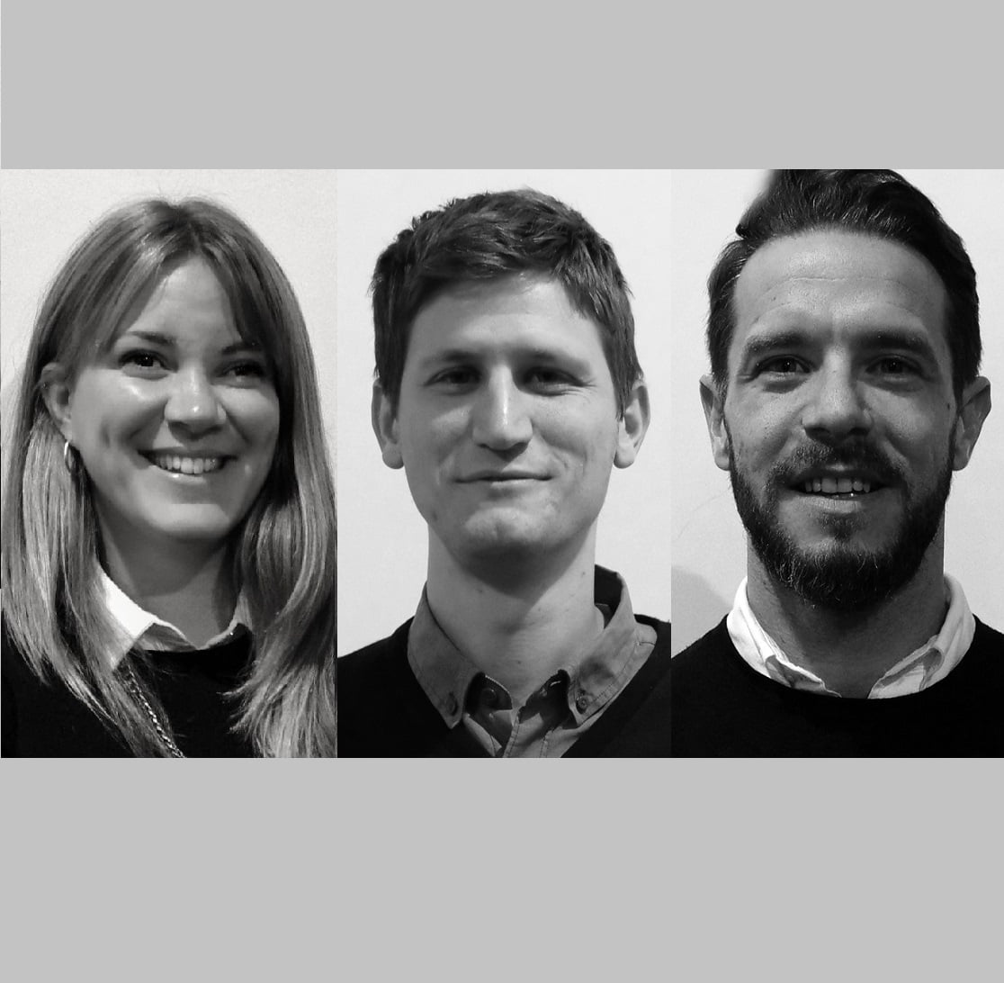 Daniela Barbieri, Javier Cachés y Augusto Reina